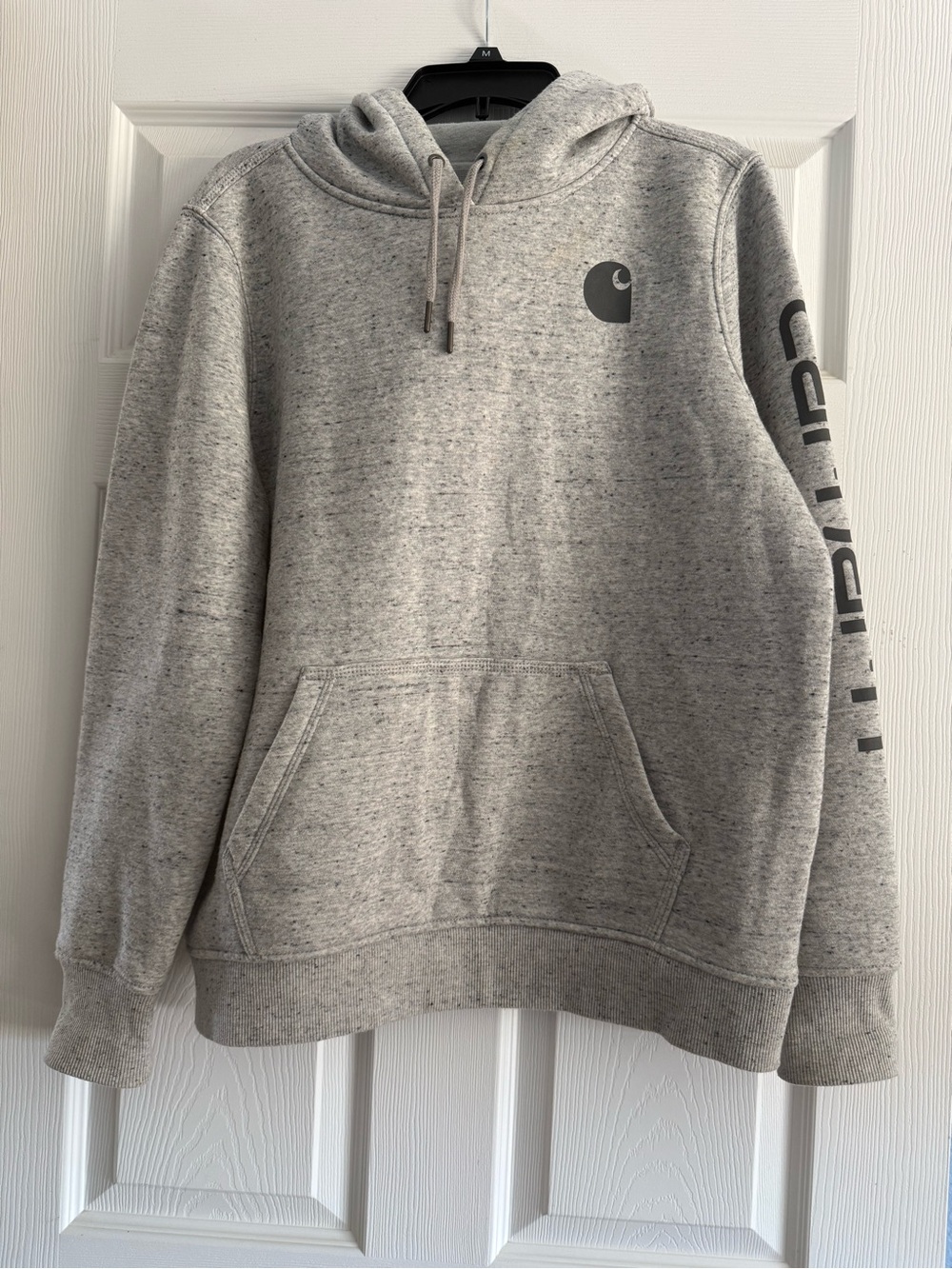 Carhartt Light Gray Logo Hooded Sweatshirt